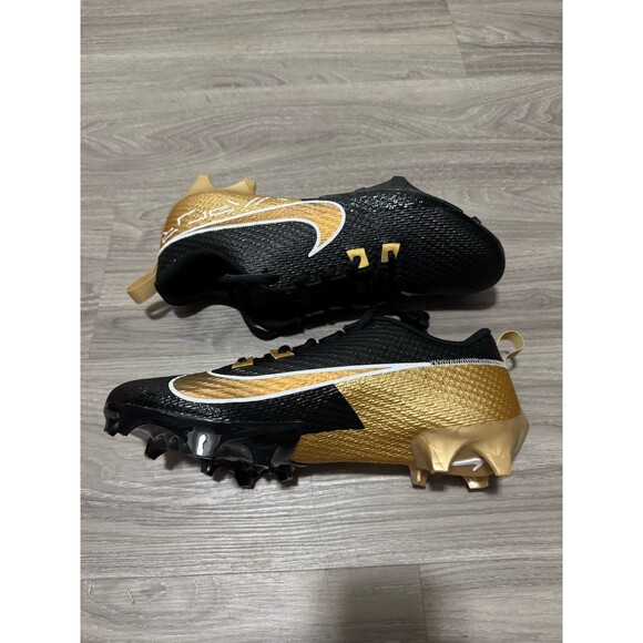 Nike Vapor Edge Speed 360 2 Black/Metallic Gold Mens Size 12.5 New FN7764-006 - Picture 2 of 6